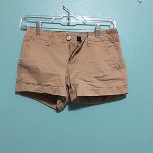 Worn once! Aeropostale khaki denim twill shorts